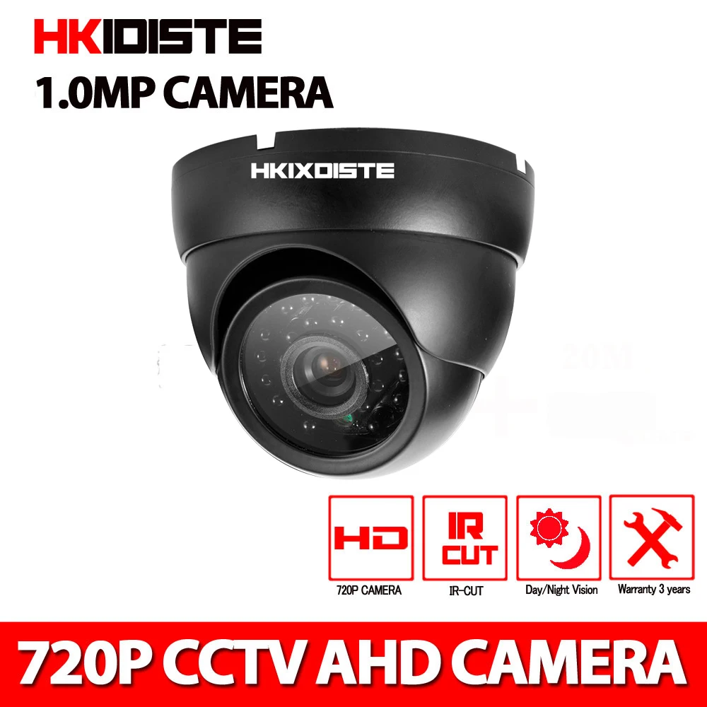 

Dome 720P CCTV Camera IR Night 1.0mp CCTV Security Surveillance Camera Plug and Play 1.0MP CCTV AHD Camare Freeshipping