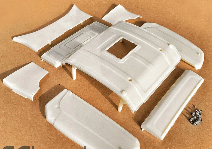 1/14 Scale RC Tamiya Tractor Trailer Truck SCANIA R470 R620 Top Roof Upainted Body Kits assembly 1/14 Scale RC Tamiya Tractor Trailer Truck SCANIA R470 R620 Top Roof Upainted Body Kits assembly