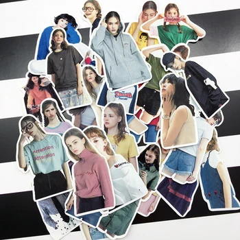 

28pcs latest cool Magazine girls Street pat Paper Stickers Crafts And Scrapbooking Decorative Sticker DIY Lovely Stationery