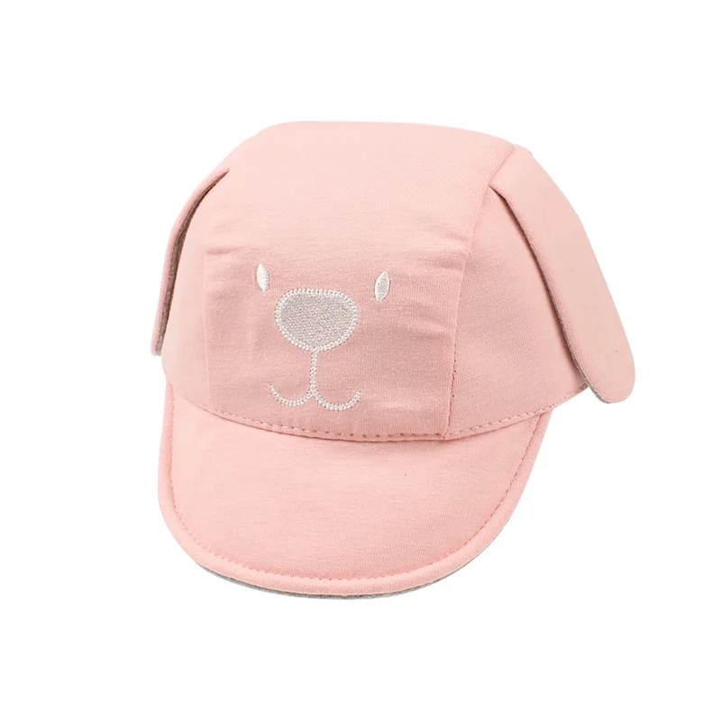 Cartoon Dog Baby Cap Cotton Pattern Baby Sun Hat Cute Ears Toddler Caps For Boys Spring Summer Girls Caps Baby Boys Clothing (16)