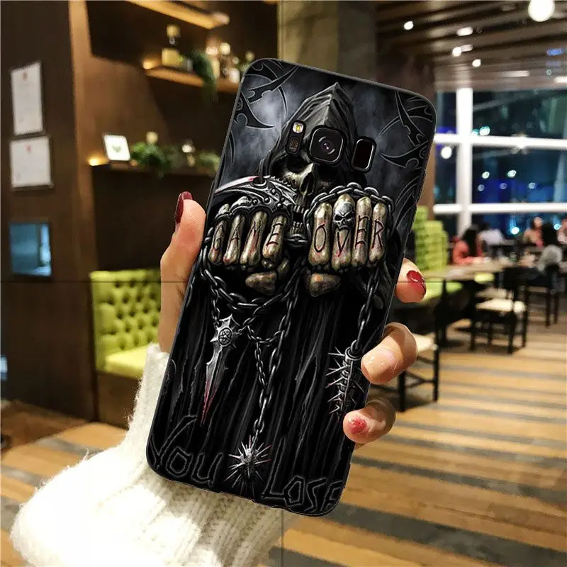 Babaite Grim Reaper Череп Скелет популярный дизайн чехол для GALAXY s7 edge s8 plus s9 plus s5 s6 edge - Цвет: A4