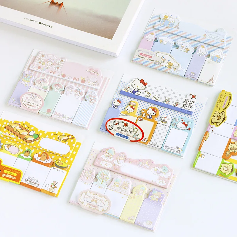 Download 2pcs Kawaii Cartoon Sticky Notes Diary Planner Stickers ...