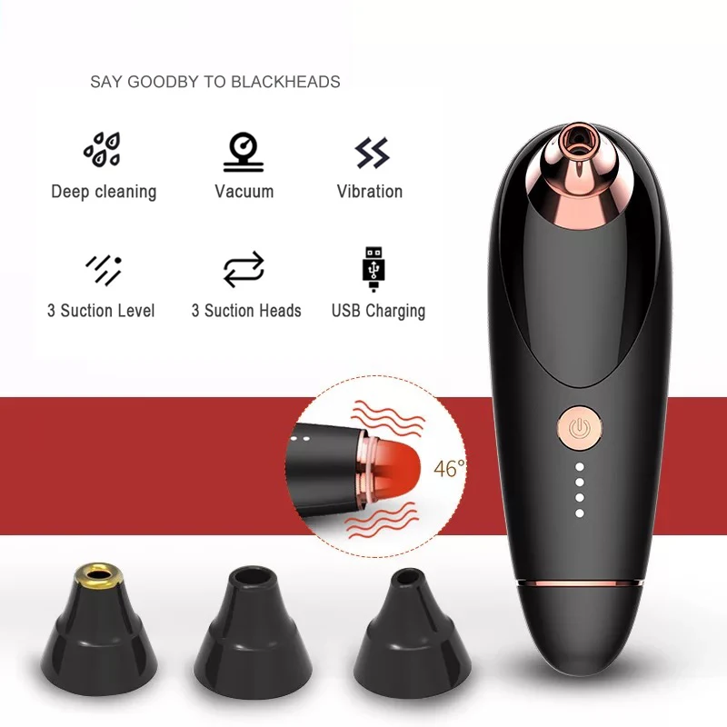 

USB Vacuum Blackhead Remover Pore Cleaner Blackhead Vacuum Suction Beauty Machine Remove Comedo Acne Pimple Face Pore Cleaning