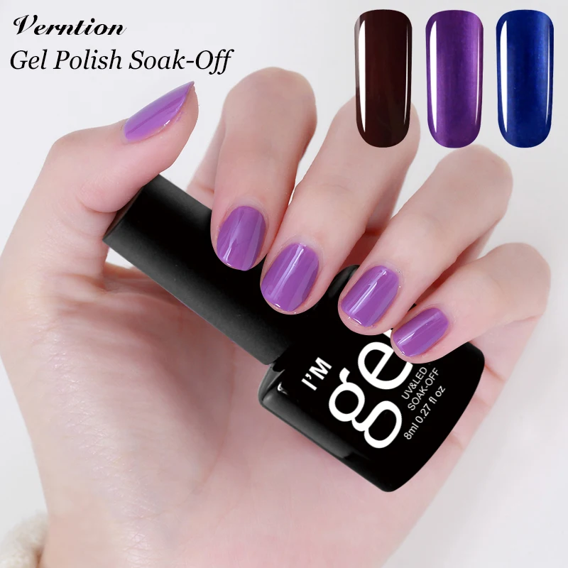 

Verntion 29 Color UV Gel Polish Semi Permanent Uv Gel Color Set Gel Long-lasting Soak-off Led Nail Lamp Uv Lacquers Acrylic Gel