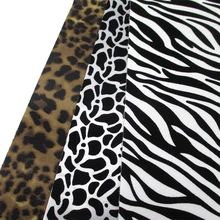 30*140 см узор зебры леопарда принт искусственная кожа лист, материалы для ручных поделок для обуви Сумочка, 1Yc6411