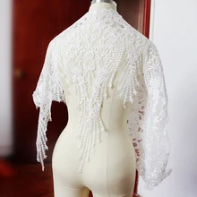 super large sequin alencon lace applique in ivory font b bridal b font font b gown