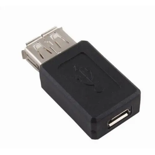 Черный USB 2,0 Тип A Женский к Micro USB B Женский адаптер штекерные Конвертеры