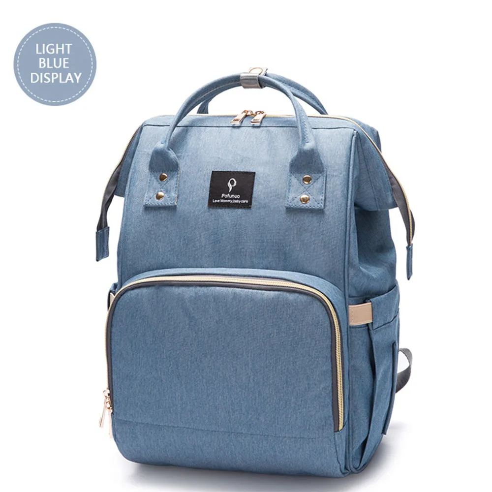 

Diaper Bags Baby With USB Interface Large Capacity Waterproof Nappy Travel Backpack Nursing Handbag shoulder Mummy bag Oxford