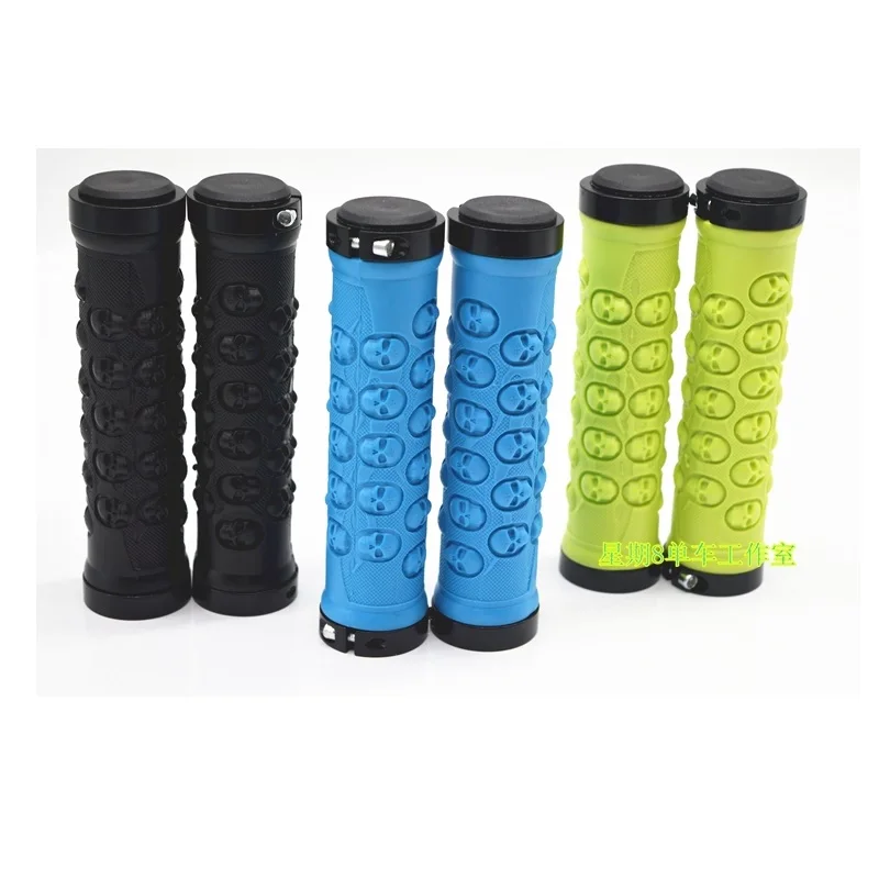 

Bicycle Grips 22.2mm 133mm Mountain Bike City Road Bicycle Folding Bike Handle Bilateral Lock Ring TPR Rubber protective cover