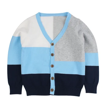 

Spring Baby Boy Sweater Casual Children Sweater For Girl Long Sleeve V-Neck Kids Sweater Cotton Soft Boy Cardigan Girl Clothing