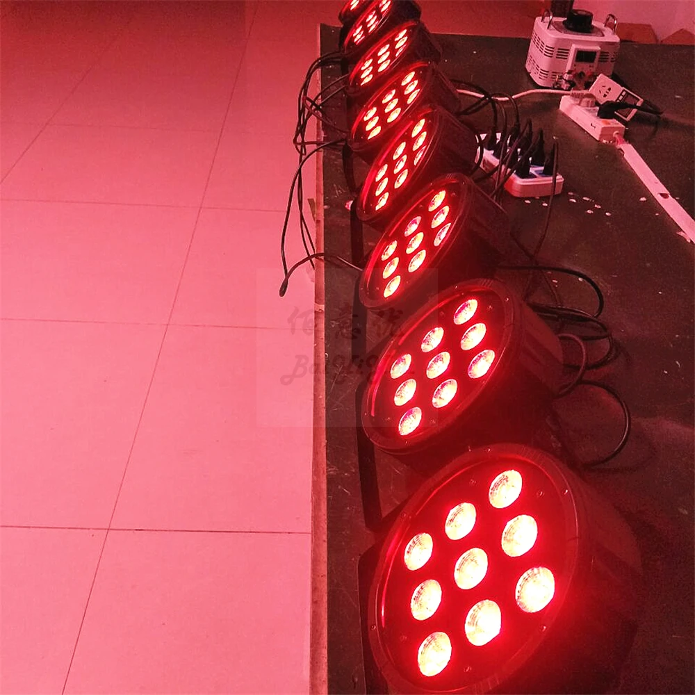 9pcs LED Flat PAR 13a01