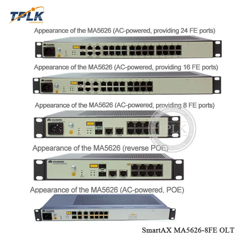 HW SmartAX MA5626-16FE-AC 16 порты ethernet FTTH GPON EPON OLT шасси, для 16 портов ethernet применяются