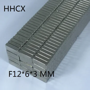 

100pcs/lot magnet 12x6x3 mm N35 Strong Square NdFeB Rare Earth Magnet 12*6*3 mm Neodymium Magnets 12mm x 6mm x 3mm
