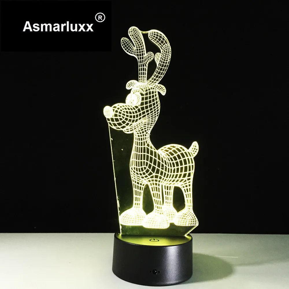 Asmarluxx deer 3d led lamp0005