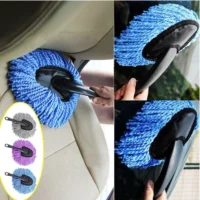 Multifunction Brush Car Dust Vehicle Auto Car Truck Cleaning Wash Brush Dusting Tool Microfiber Duster Purple