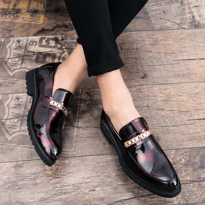 hombre mocassins luxury brand dress shoes wedding party loafers men driving shoes (9)