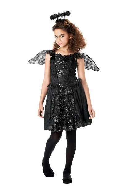 10 12 age black lace girls angell angelhood angel halloween costume wings antennafancy - Halloween Girl Dress Up 10 12 age black lace girls angell angelhood angel halloween costume wings antennafancy - Halloween Girl Dress Up
