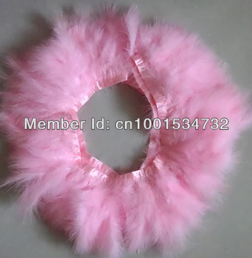 

Free Shipping 6Yards 15-18cm width Pink Turkey Feather trim for Skirt Dress AAA quality for Carnival showgirl customes
