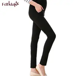 Fdfklak Повседневное для беременных Брюки Демисезонный беременных Для женщин брюки длинные ноги брюки Беременность одежда эластичные брюки