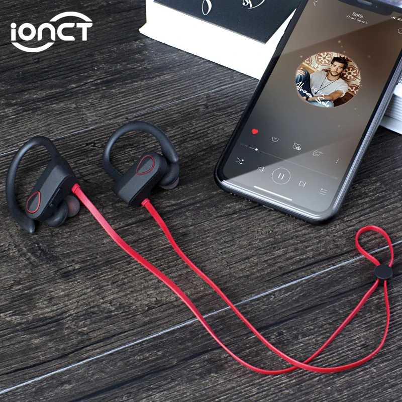 IONCT IPX7 водонепроницаемые 5 0 Bluetooth наушники с шумоподавлением HiFi стерео