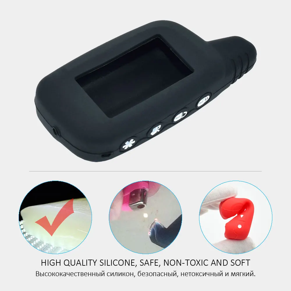 Silicone Key Case For Pantera SLK 300 350 400 450 600 625 868 600RS 625RS 650RS 675RS Car Alarm LCD Remote Control Protect Cover key case,key case cover,remote control case cover