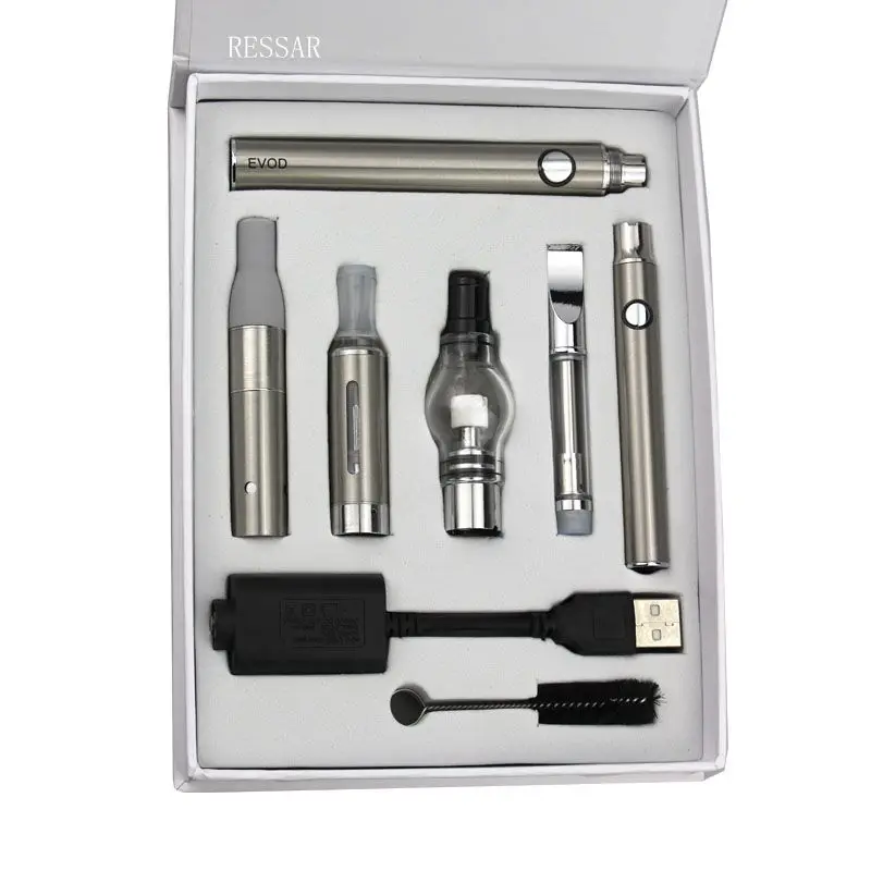 4 in 1 Vaporizer Kit Multi Atomizer MT3 Glass Cartridge Ceramic Coils Wax Dry Herb Thick Cbd Oil E Liquid Preheating Battery 4 in 1 Vaporizer Kit Multi Atomizer MT3 Glass Cartridge Ceramic Coils Wax Dry Herb Thick Cbd Oil E Liquid Preheating Battery