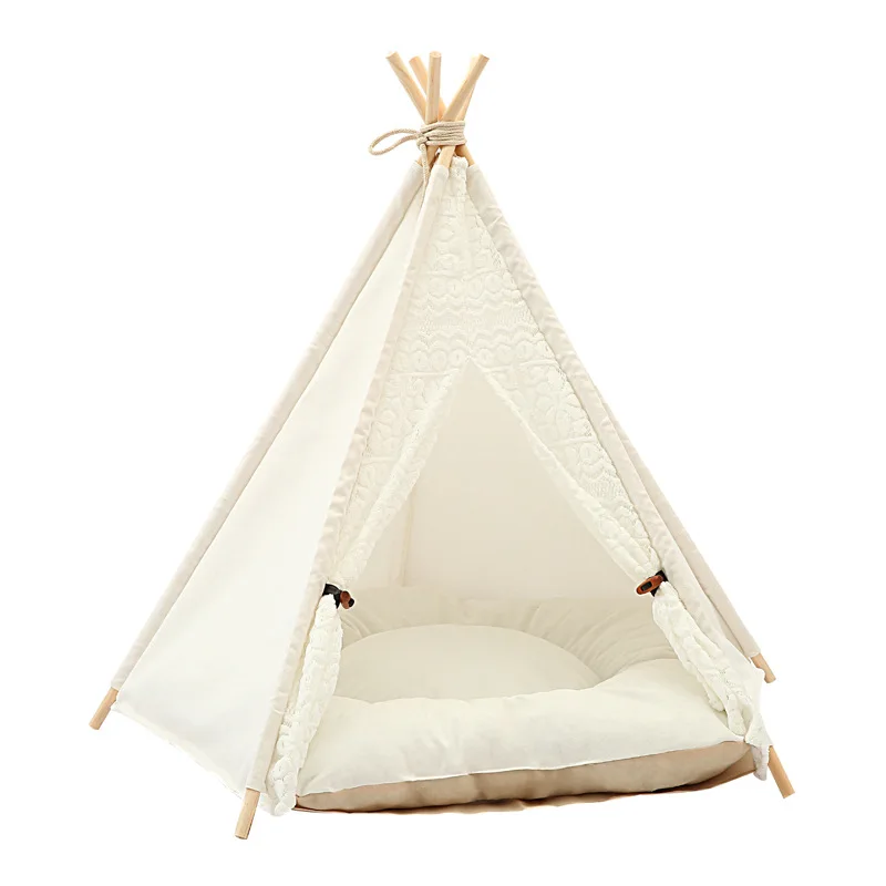  JORMEL Pet Tent Pet bed Portable Washable Dog Puppy Toy House Cat Teepee Star Pattern Contain Mat N