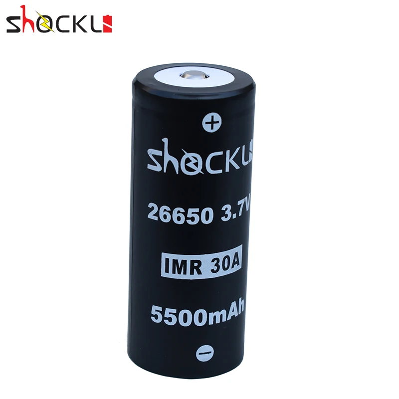Shockli 26650 5500mAh 3,7 V литий-ионная аккумуляторная батарея 30A 26650 литиевая батарея подходит для высокомощного фонарика Emisar D4s TC20