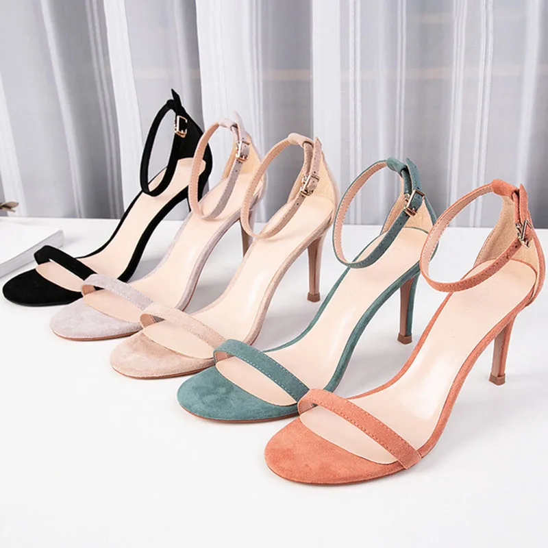 

2019 summer new women's wild high-heeled round head shoes fashion comfortable high heels trend sexy high heels