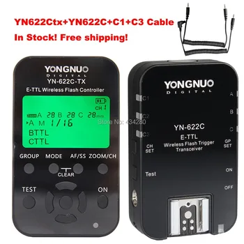 

YN622+YN622Ctx set HSS TTL Transceivers / trigger for Canon 1100D 1000D 650D/T4i 600D/T3i 550D/T2i 450D/T1i 400D/Xsi 350D/Xti