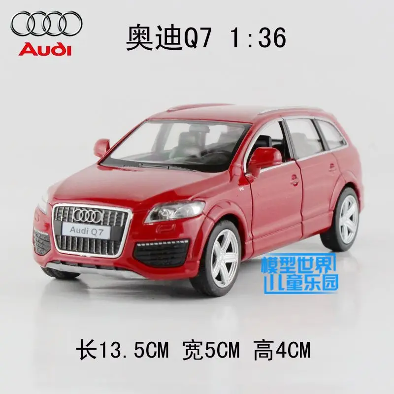 UNI 1/36 масштаб оттягивающийся автомобиль игрушки Германия Audi Q7 SUV литая модель металлическая модель автомобиля игрушка для коллекции/подарка/детей