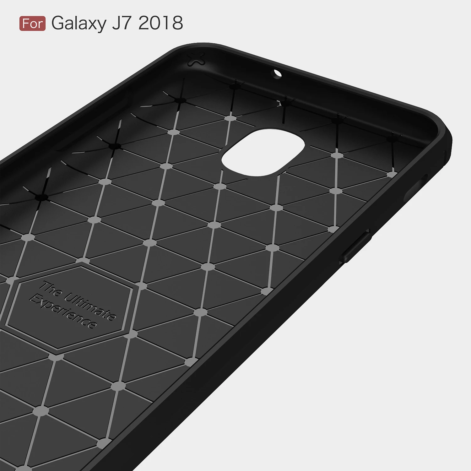Для Samsung Galaxy j4plus j6prime j7 чехол из углеродного волокна TPU для телефона j530 j730 2017