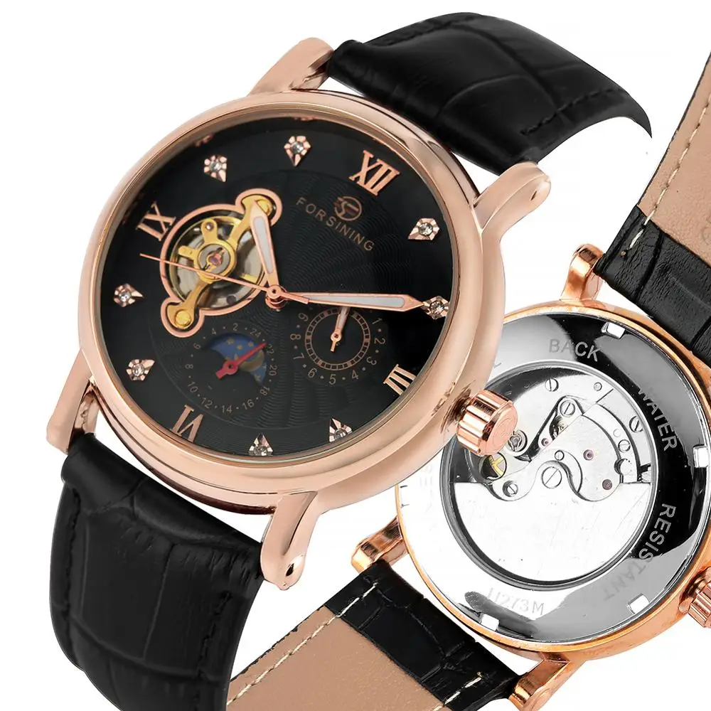 

Mechanical Watches Men Top Brand Casual Automatic Self Winding Tevise Steampunk Wristwatch Unique Dial Timepieces relojes hombre