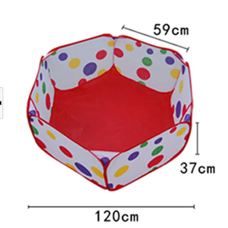 1.2 м красочные шестиугольник Крытый Ocean бассейн с шариками для игры игрушка палатка