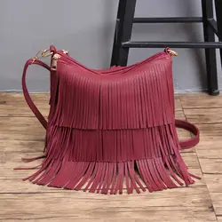 Продажа от производителя; женская сумка; Новинка 2019 года; сумка на молнии с кисточками; модная женская сумка на одно плечо