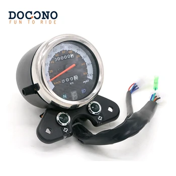 

1pc 100% brand new and high quality Aluminum Motorcycle Odometer Speedometer Tachometer for Suzuki Cafe Racer