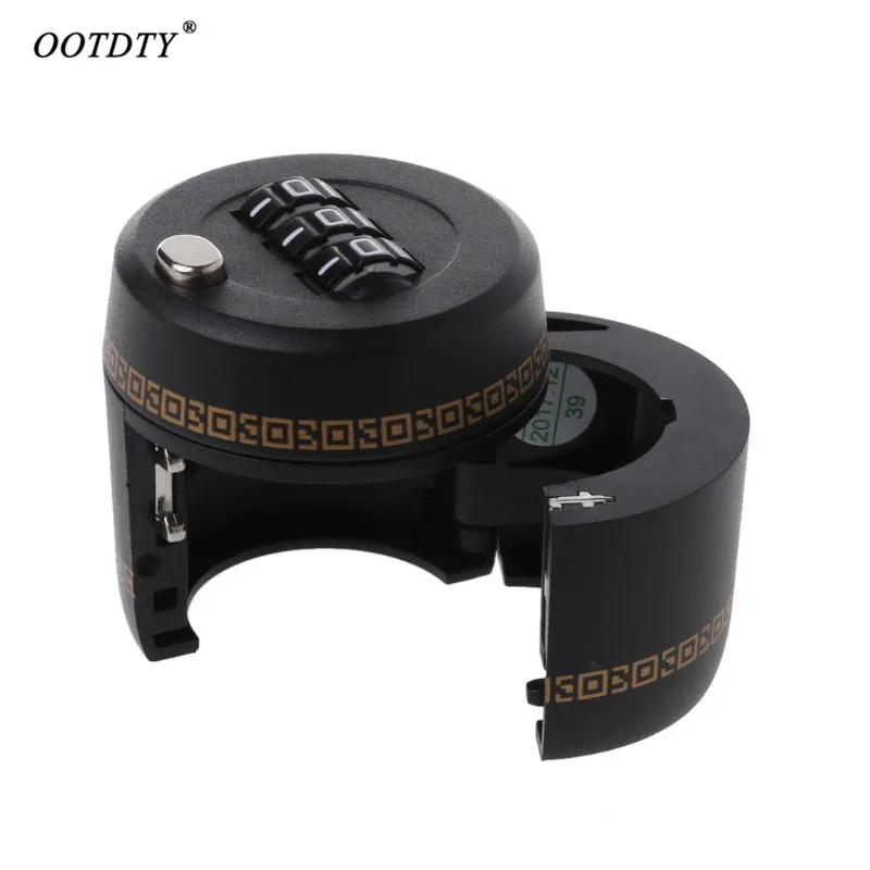 OOTDTY Plastic Wine Bottle Password Lock Combination Anti theft Plug