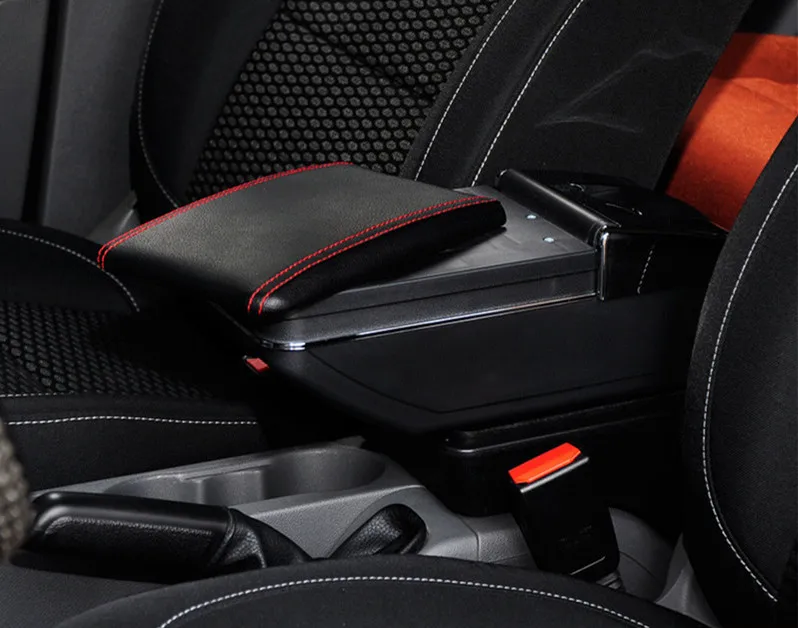 Turnable CAR ARMREST For FORD NEW FIESTA 2009 2016 car central Storage