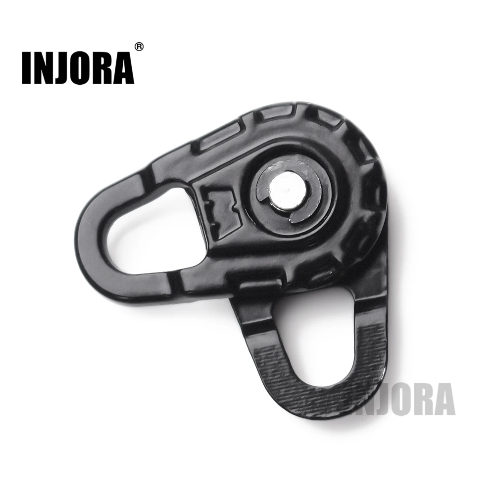 

INJORA RC Car Metal Winch Tow Rope Snatch Block for 1:10 RC Crawler Axial SCX10 90046 Traxxas TRX4 D90 TF2 MST