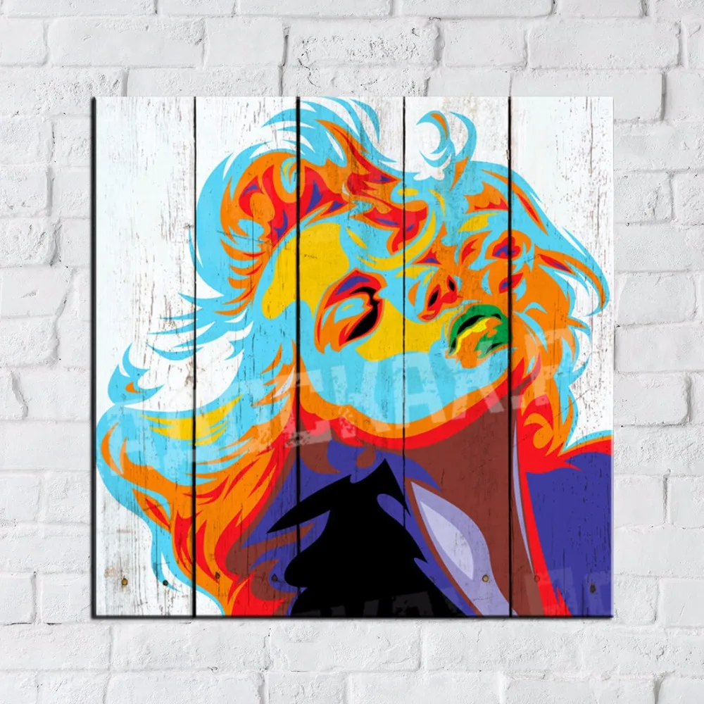 

ZZ2220 watercolor portrait canvas art beautiful Monroe canvas posters on board wall pictures for livingroom bedroom decor