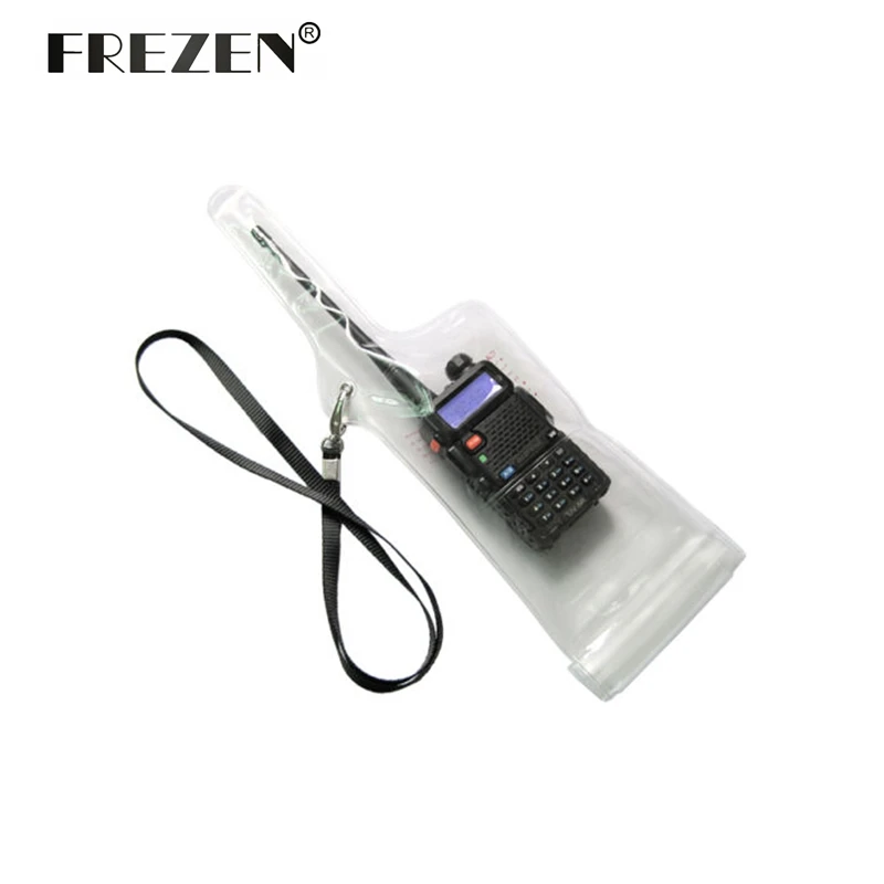 Радио водонепроницаемый мешок прозрачный карман для Walkie Talkie Baofeng UV-5R UV-82 Kenwood Yaesu