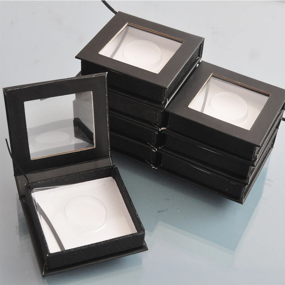 

20pcs wholesale false eyelash packaging box custom logo fake 3d mink lash box faux cils case full strip magnetic container empty