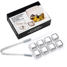 8 пакет SUS 304 кубики льда из нержавеющей стали многоразовый металлический кубики льда охладители для вина охладители морозильник барная посуда камень кубики льда для виски