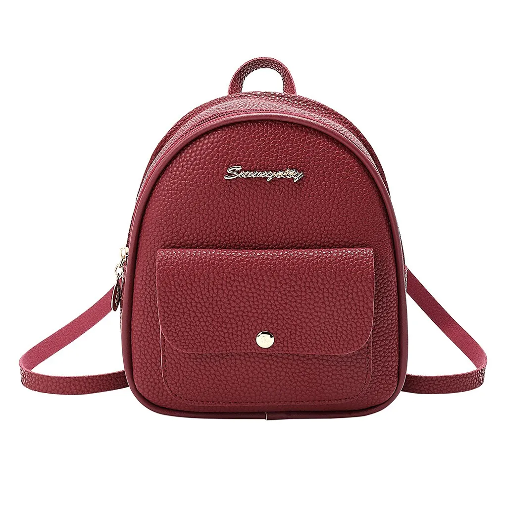 Дизайнерский рюкзак для женщин, мини Мягкий сенсорный многофункциональный маленький рюкзак для женщин, женская сумка на плечо, школьный рюкзак для девочек# P - Цвет: E