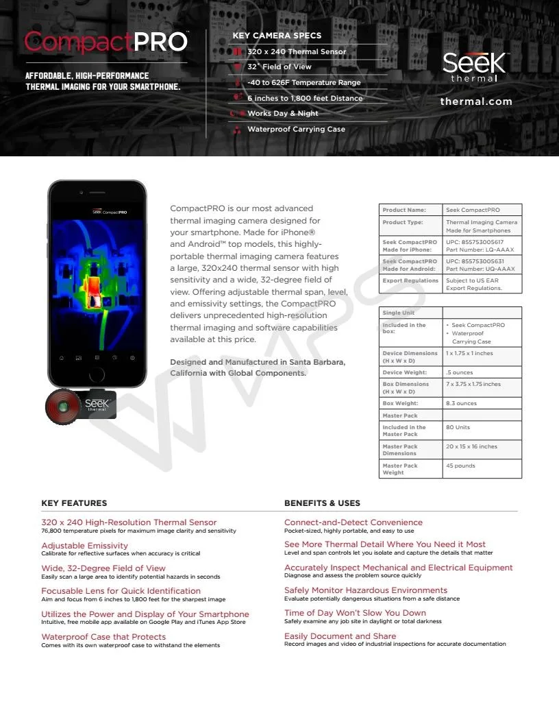 Лидер продаж Seek тепловизор компактный/компактный XR/Compact PRO инфракрасная камера ночного видения Android и IOS версия