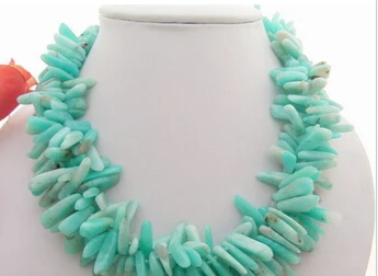 

ddh003515 Natural 3Strds 18mm Bar Amazonite Necklace 28% Discount