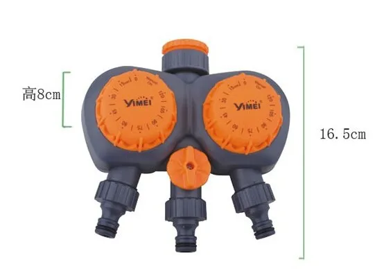 3-х полосная Автоматическая Латунь Садовый таймер для подачи воды для полива и орошения контроллер с управлением valva