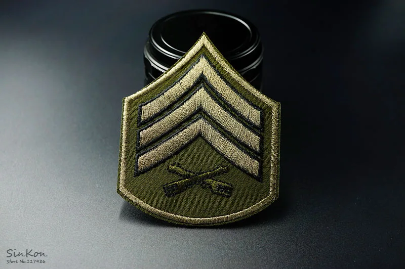 Армейская эмблема 6,7x8,4 см нашивки значки значок вышитая аппликация швейная Железная на одежду Одежда Аксессуары