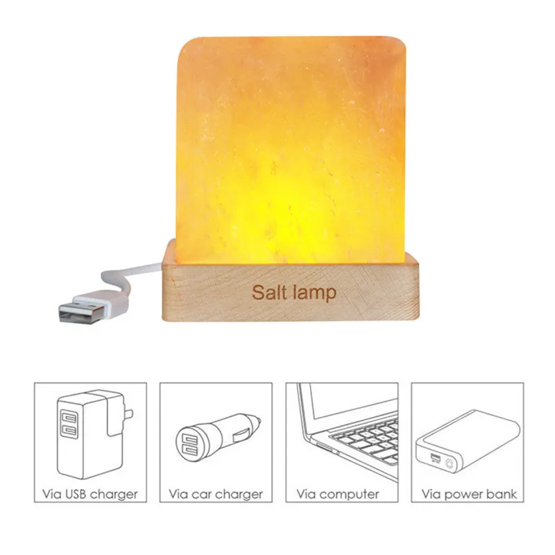 

2018 Novelty Night light Himalayan Mountains USB Lava lamp with Mineral salt material lava lampada decorativa