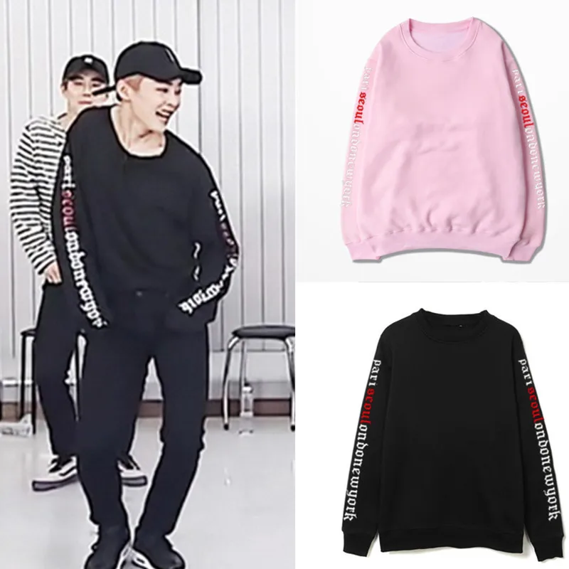 

2018 new kpop exo Jacket SEHUN with the same paragraph XIU MIN Fight song clothes